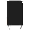 vidaXL Armoire de salle de bain noir 65x33x60 cm bois d'ing&eacute;nierie