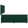 vidaXL Sommier &agrave; lattes de lit et matelas Vert fonc&eacute; 160x200cm Velours