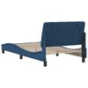 vidaXL Cadre de lit sans matelas bleu 100x200 cm tissu