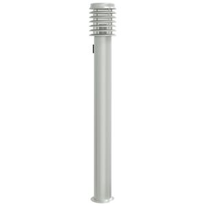vidaXL Lampadaire d'ext&eacute;rieur et sortie argent&eacute; 110cm acier inoxydable