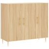 vidaXL Buffet ch&ecirc;ne sonoma 90x34x80 cm bois d'ing&eacute;nierie