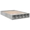 vidaXL Cadre de lit sans matelas gris b&eacute;ton 150x200 cm