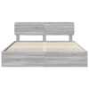 vidaXL Cadre de lit Gris Sonoma 180 x 200 cm Bois d&rsquo;ing&eacute;nierie