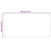 vidaXL Dosserets de cuisine 2 pcs blanc 80x40 cm verre tremp&eacute;