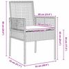 vidaXL Ensemble de salle &agrave; manger pour jardin 5 pcs Beige polyrotin