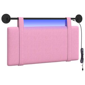 vidaXL T&ecirc;te de lit suspendue Rose Tissu
