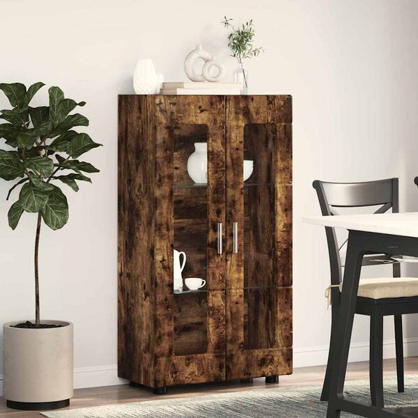 vidaXL Buffet FLORIN Ch&ecirc;ne fum&eacute; 55,5 x 29 x 103 cm Bois d'ing&eacute;nierie