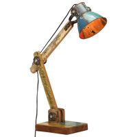 vidaXL Lampe de bureau industrielle Multicolore Ronde 23x18x95 cm E27