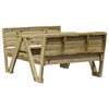 vidaXL Table de pique-nique pour enfants bois de pin impr&eacute;gn&eacute;