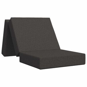 vidaXL Canap&eacute;-lit pliable 90 x 63 x 45 cm Gris fonc&eacute;