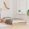 vidaXL Cadre de lit Marron 75 x 190 cm Pin massif