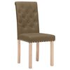 vidaXL Chaises &agrave; manger lot de 4 marron tissu