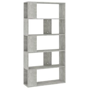 vidaXL Biblioth&egrave;que/S&eacute;parateur de pi&egrave;ce Gris b&eacute;ton Bois d&rsquo;ing&eacute;nierie