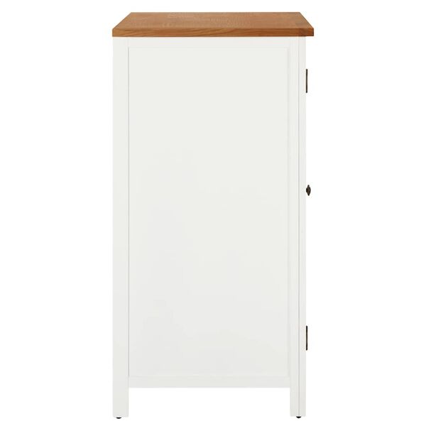 vidaXL Garde-robe 76x52x105 cm Bois de ch&ecirc;ne massif