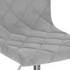vidaXL Chaises pivotantes &agrave; manger lot de 2 gris clair velours