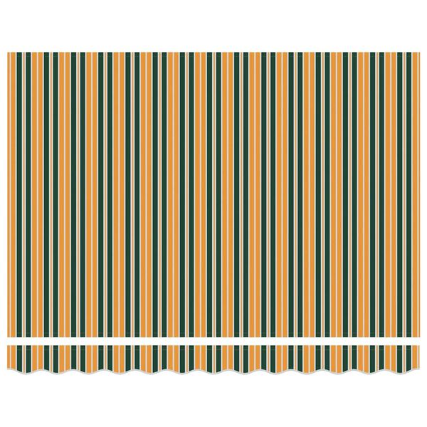 vidaXL Auvent R&eacute;tractable Vert et jaune 350 x 250 cm