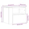 vidaXL Tables de chevet murales 2 pcs blanc 45x30x35 cm