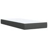vidaXL Sommier &agrave; lattes de lit et matelas Gris fonc&eacute; 90x190 cm Tissu