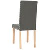 vidaXL Chaises &agrave; manger lot de 4 gris fonc&eacute; tissu