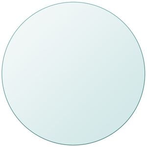 vidaXL Dessus de table ronde en verre tremp&eacute; 300 mm