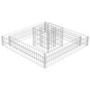 vidaXL Jardini&egrave;re en gabion Acier galvanis&eacute; 120x120x20 cm