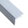 vidaXL Nez de marche Forme en F 15 pcs Aluminium 100 cm Argent&eacute;