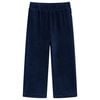 Pantalons pour enfants velours c&ocirc;tel&eacute; bleu marine 116
