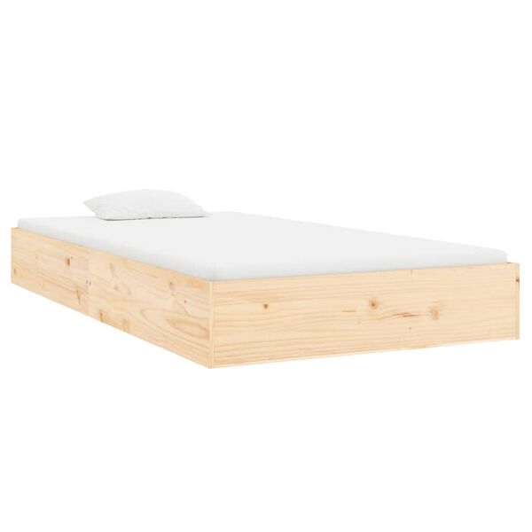 vidaXL Cadre de lit sans matelas bois massif 90x200 cm