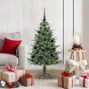 vidaXL Arbre de No&euml;l artificiel pr&eacute;-&eacute;clair&eacute; avec ensemble de boules