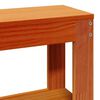 vidaXL Cadre de lit sans matelas cire marron 75x190 cm bois pin massif