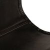 vidaXL Chaises papillon lot de 2 noir taille d'enfants cuir v&eacute;ritable