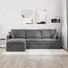 vidaXL Canap&eacute; Gris fonc&eacute; 198 x 134 x 80 cm Velours