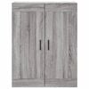 vidaXL Buffet haut Sonoma gris 69,5x34x180 cm Bois d'ing&eacute;nierie