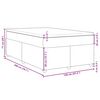 vidaXL Sommier &agrave; lattes de lit avec matelas Noir 120x200 cm Tissu