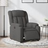 vidaXL Fauteuil inclinable &eacute;lectrique Gris fonc&eacute; Tissu