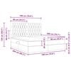 vidaXL Lit de Rangement avec matelas Gris clair 180 x 200 cm Velours