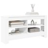 vidaXL MeubleTVd'Angle Blanc 102 x 40,5 x 45 cm Bois d'ing&eacute;nierie