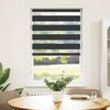 vidaXL Store z&egrave;bre noir 80x150 cm largeur du tissu 75,9 cm polyester