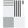 vidaXL Porte en verre Fretwork Noir 76 x 3.5 x 201.5 cm Aluminium