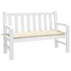vidaXL Coussin de banc de jardin cr&egrave;me 120x50x7 cm tissu oxford