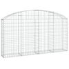vidaXL Panier de gabions arqu&eacute; 200x30x100/120 cm Fer galvanis&eacute;