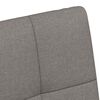 vidaXL Chaises de Salle &agrave; Manger avec Roues 2 pcs Taupe tissu