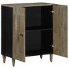 vidaXL Buffet gris clair 60x33,5x75 cm bois de manguier massif