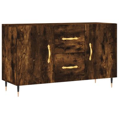 vidaXL Buffet chêne fumé 100x36x60 cm bois d'ingénierie