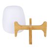 Bo-Camp Lampe de table &agrave; LED Barnes Blanc et marron