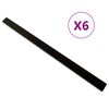 vidaXL Solives de terrasse 6 pcs Noir 170x8,5x4,5 cm WPC
