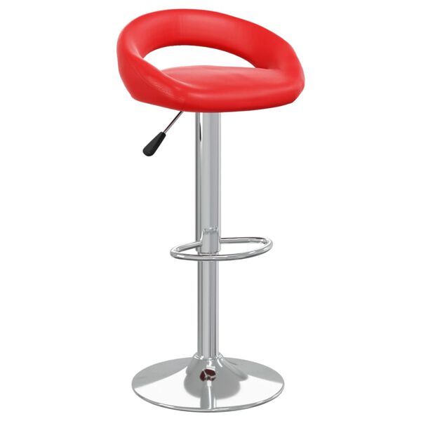 vidaXL Tabourets de bar lot de 2 rouge similicuir