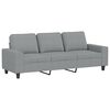 vidaXL Ensemble de canap&eacute;s 2 pcs gris clair tissu
