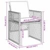 vidaXL Ensemble de salle &agrave; manger pour jardin 5 pcs Gris clair