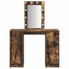 vidaXL Table de Toilette Marron 102 x 33 x 135 cm Bois d'ing&eacute;nierie